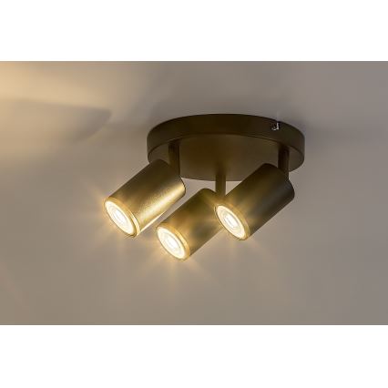 Rabalux - 3xGU10/15W/230V fekete spotlámpa