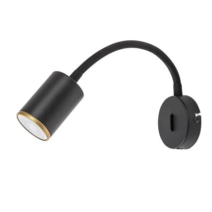 Rabalux - Fali spotlámpa 1xGU10/15W/230V, fekete