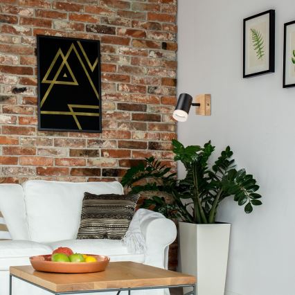 Rabalux - Fali spotlámpa 1xGU10/5W/230V tölgy