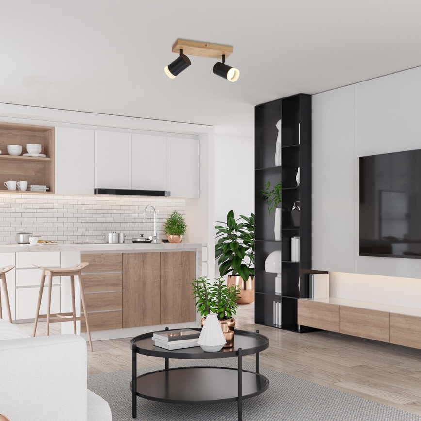 Rabalux - Mennyezeti spotlámpa 2xGU10/5W/230V tölgy