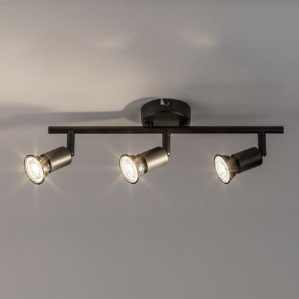 Rabalux - Spotlámpa 3xGU10/25W/230V fekete