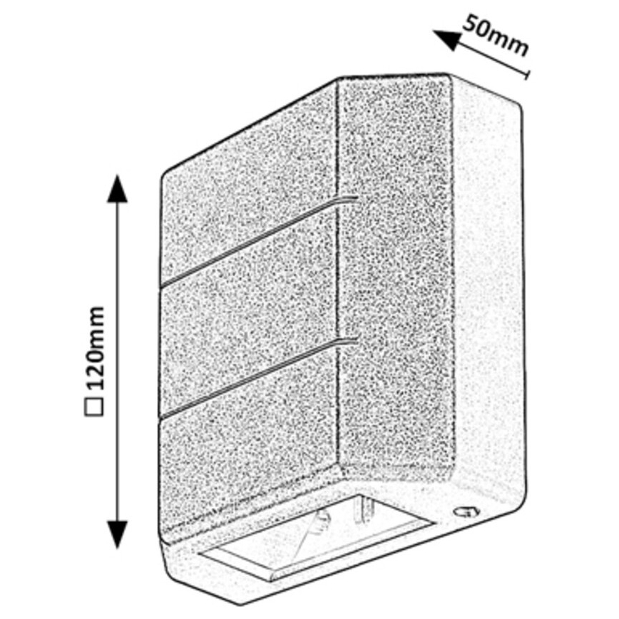 Rabalux - LED Kültéri fali lámpa LED/6W/230V IP54 fekete