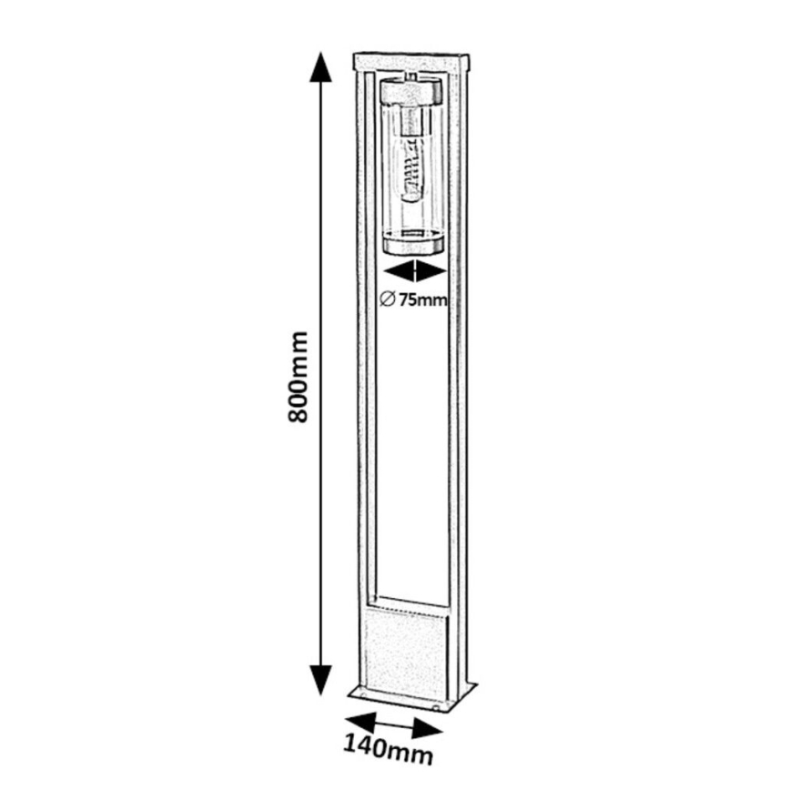 Rabalux - Kültéri lámpa 1xE27/12W/230V IP44