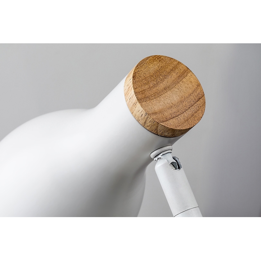 Rabalux - Állítható fényerejű érintős asztali lámpa vezeték nélküli töltéssel 1xE14/25W/230V kaucsukfa