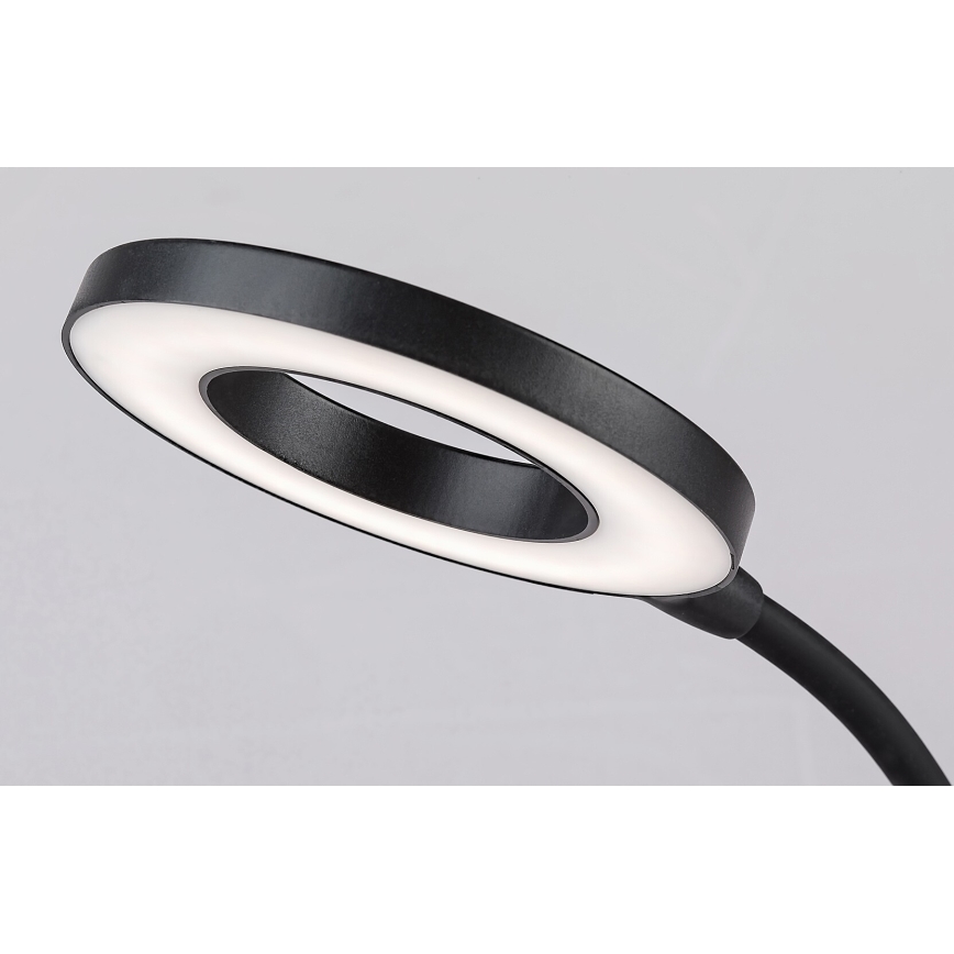 Rabalux - LED érintőkapcsolós asztali lámpa állítható fényerővel, vezeték nélküli töltéssel LED/5W/5V 2700-6000K fekete