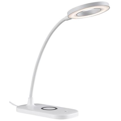 Rabalux - LED érintős asztali lámpa, állítható fényerővel, vezeték nélküli töltéssel LED/5W/5V 2700-6000K fehér