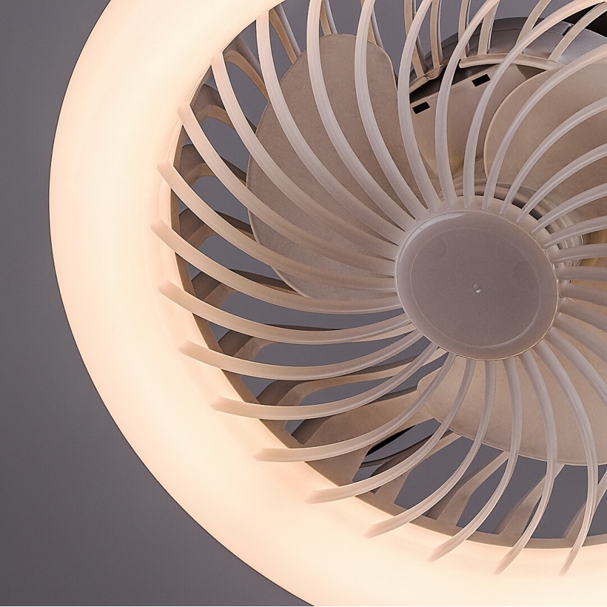 Rabalux - LED dimmelhető állólámpa ventilátorral átm. 30 cm 1xE27/16W/230V 3000-6500K + távirányító