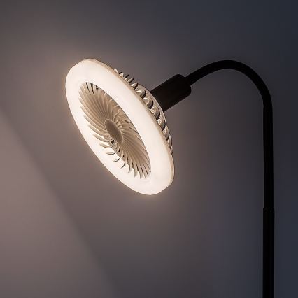 Rabalux - LED dimmelhető állólámpa ventilátorral átm. 30 cm 1xE27/16W/230V 3000-6500K + távirányító