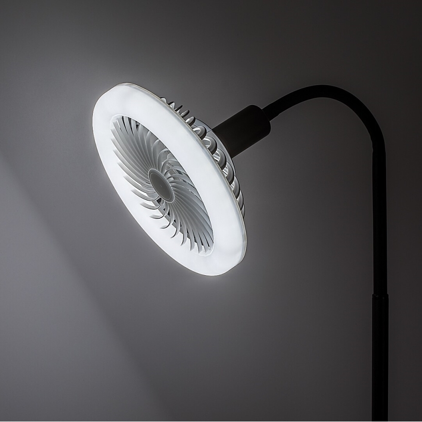 Rabalux - LED dimmelhető állólámpa ventilátorral átm. 30 cm 1xE27/16W/230V 3000-6500K + távirányító