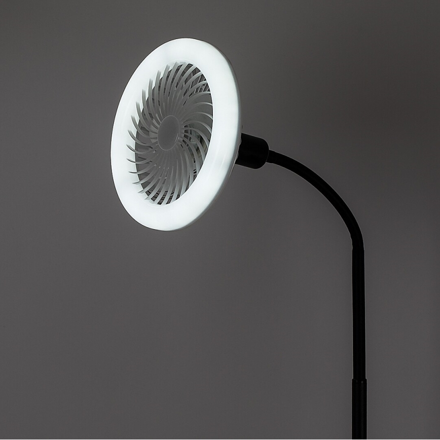 Rabalux - LED dimmelhető állólámpa ventilátorral átm. 30 cm 1xE27/16W/230V 3000-6500K + távirányító
