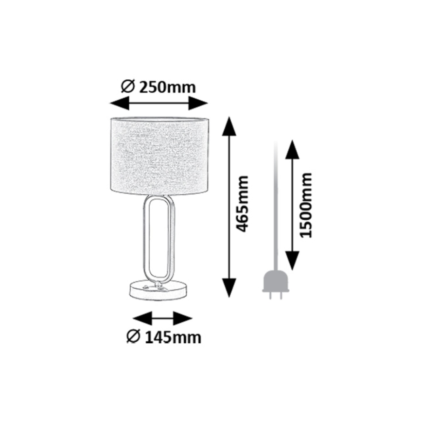 Rabalux - LED Asztali lámpa 1xE27/60W/230V + LED/8W