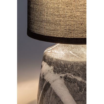 Rabalux - Asztali lámpa 1xE14/40W/230V fekete/márvány dekor