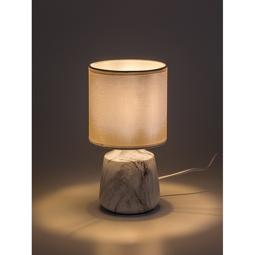 Rabalux - Asztali lámpa 1xE14/40W/230V fehér/márvány dekor