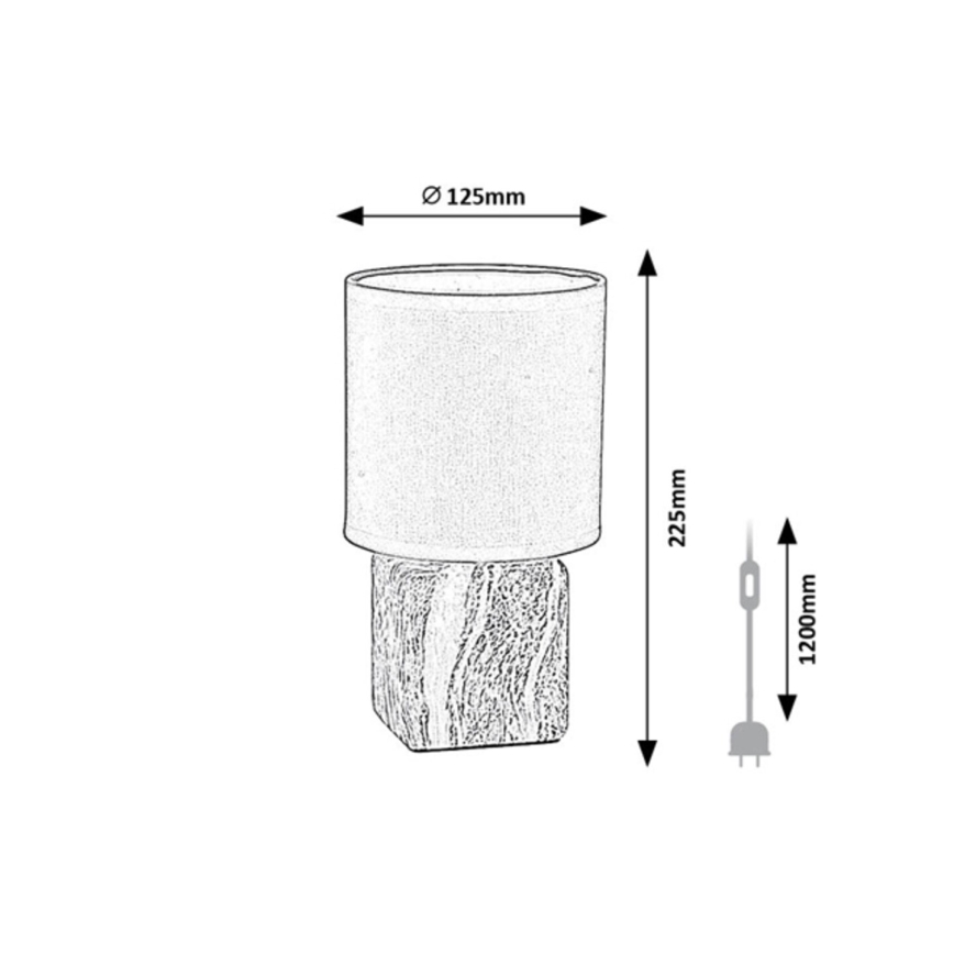 Rabalux - Asztali lámpa 1xE14/40W/230V fekete/márványmintás
