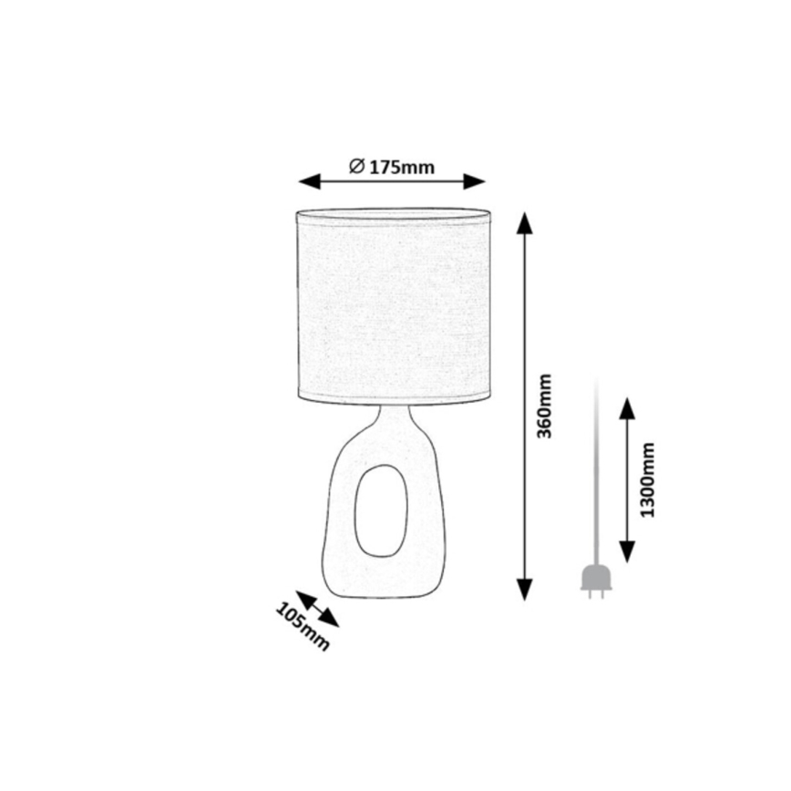 Rabalux - Zöld asztali lámpa 1xE14/40W/230V