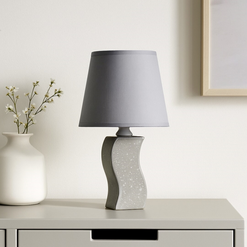 Rabalux - Szürke asztali lámpa 1xE14/40W/230V