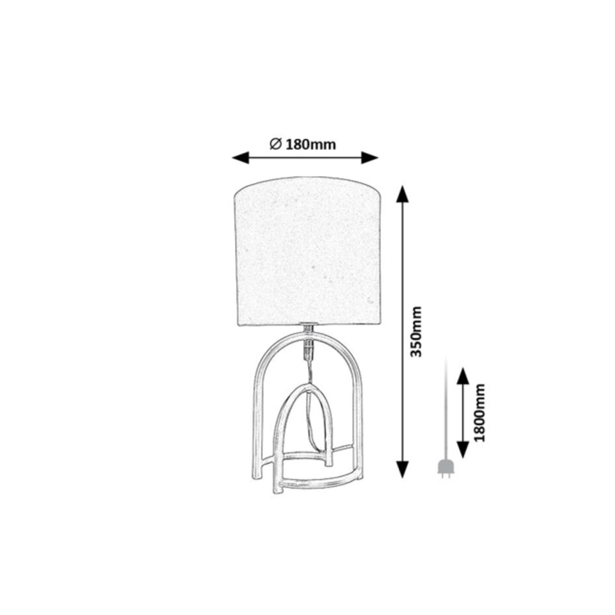 Rabalux - Asztali lámpa, 1x E14 (max. 25 W), 230 V