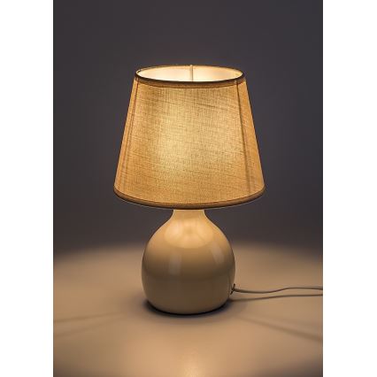 Rabalux - Bézs asztali lámpa 1xE14/40W/230V