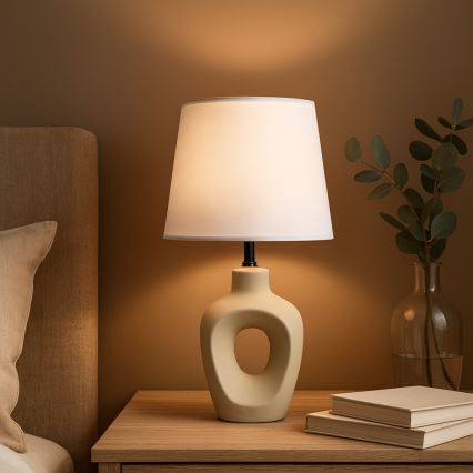 Rabalux - Bézs asztali lámpa 1xE14/25W/230V