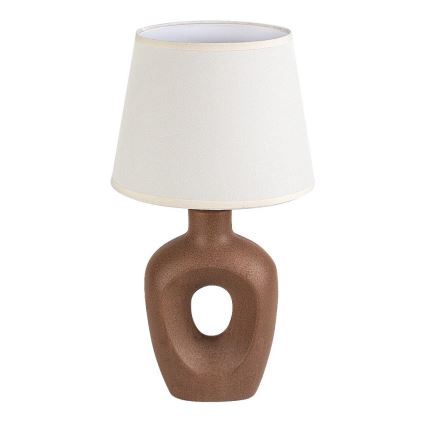 Rabalux - Asztali lámpa 1xE14/25W/230V barna/krémszínű