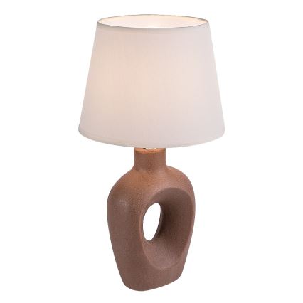 Rabalux - Asztali lámpa 1xE14/25W/230V barna/krémszínű