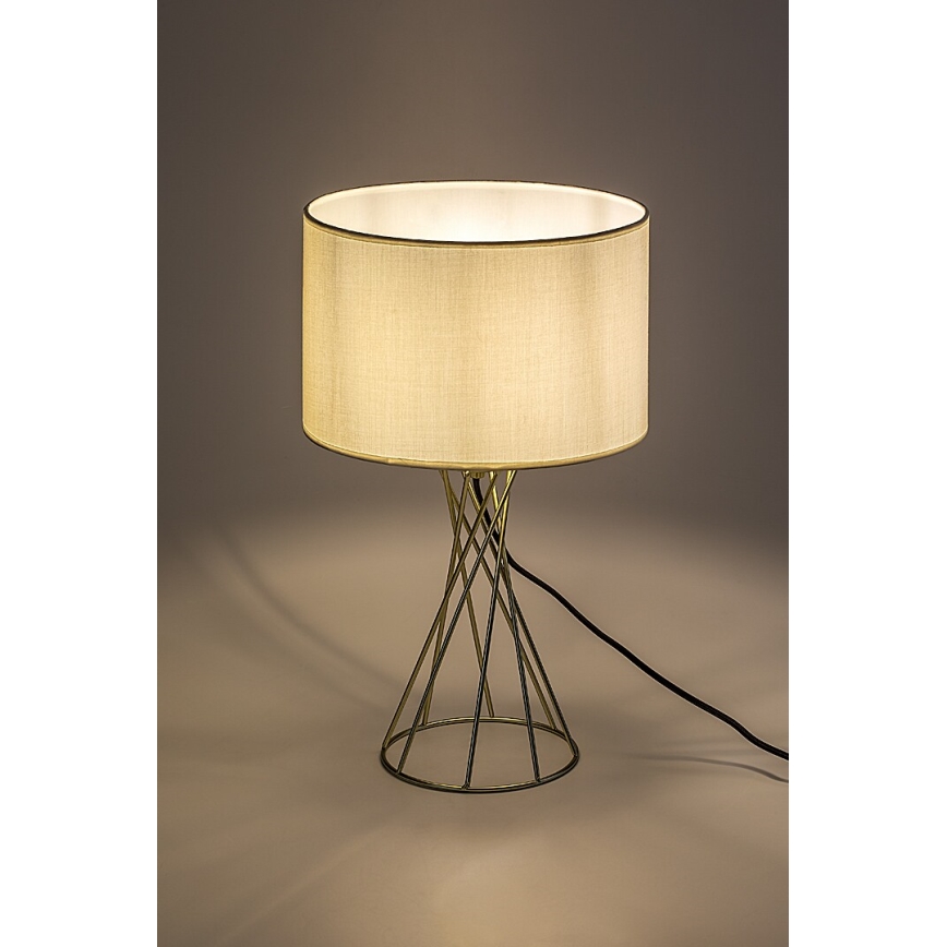 Rabalux - Asztali lámpa 1xE27/40W/230V arany/fehér