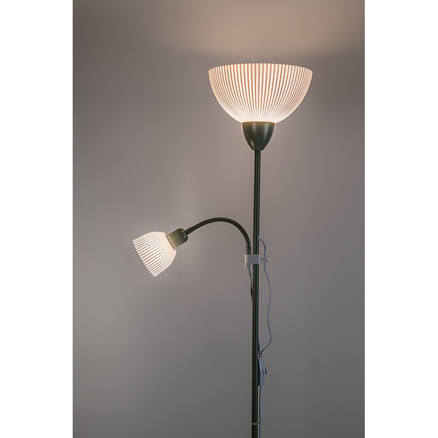 Rabalux - Állólámpa 1xE27/60W/230V + 1xE14/25W zöld