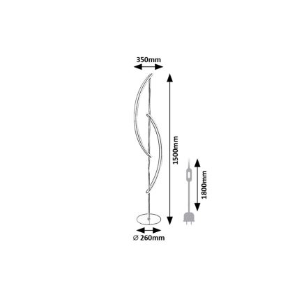 Rabalux - LED Állólámpa LED/30W/230V