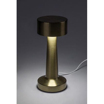 Rabalux - LED újratölthető érintős asztali lámpa LED/2,7W/5V 1200mAh 3000/4000/6000K arany