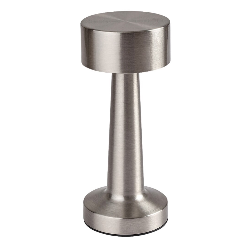 Rabalux - LED Újratölthető érintős asztali lámpa LED/2,7W/5V 1200mAh 3000/4000/6000K matt króm