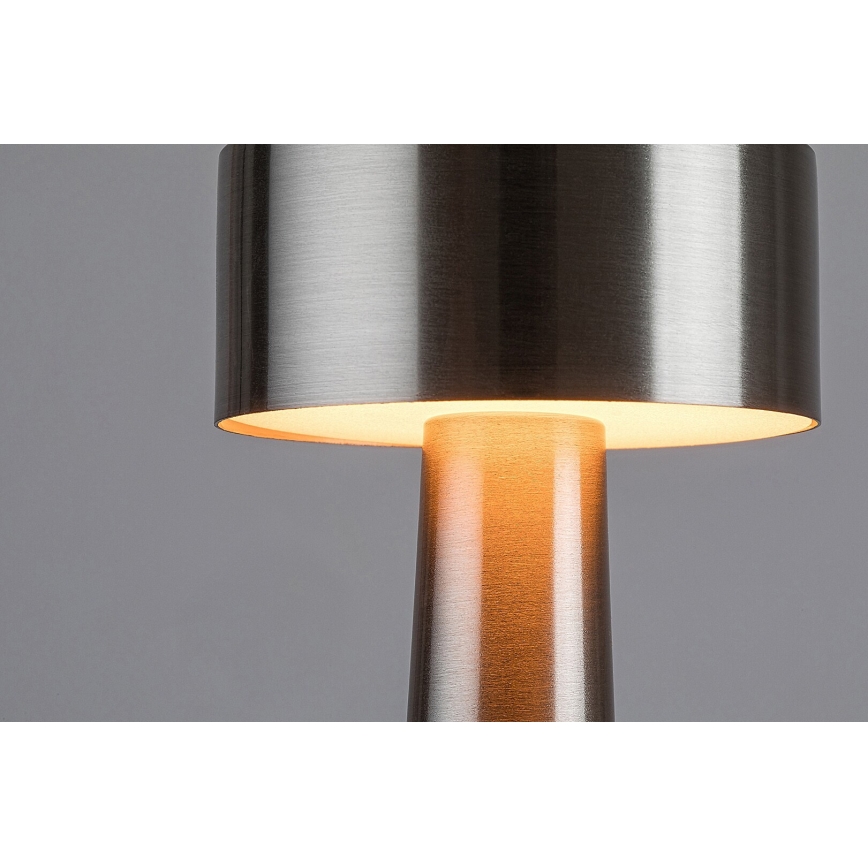 Rabalux - LED Újratölthető érintős asztali lámpa LED/2,7W/5V 1200mAh 3000/4000/6000K matt króm