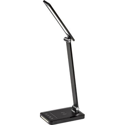 Rabalux 74213 - LED Dimmelhető flexible asztali lámpa vezeték nélküli töltéssel QI és USB LED/5W/5V 3000-6500K
