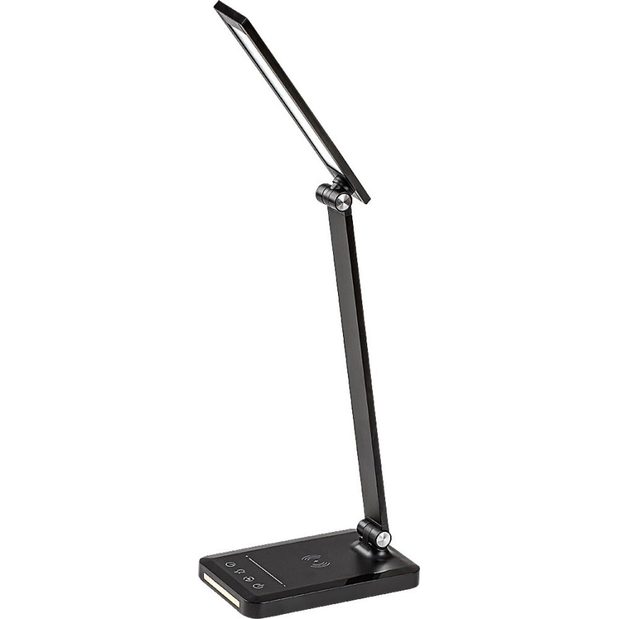 Rabalux 74213 - LED Dimmelhető flexible asztali lámpa vezeték nélküli töltéssel QI és USB LED/5W/5V 3000-6500K