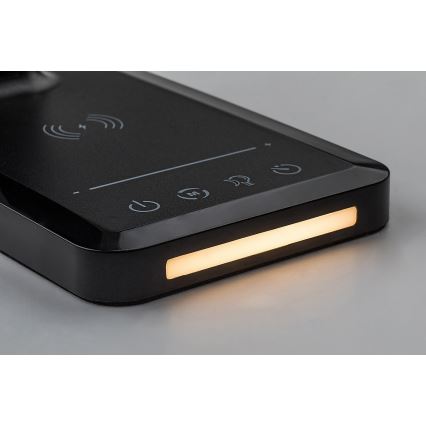 Rabalux 74213 - LED Dimmelhető flexible asztali lámpa vezeték nélküli töltéssel QI és USB LED/5W/5V 3000-6500K