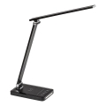 Rabalux 74213 - LED Dimmelhető flexible asztali lámpa vezeték nélküli töltéssel QI és USB LED/5W/5V 3000-6500K