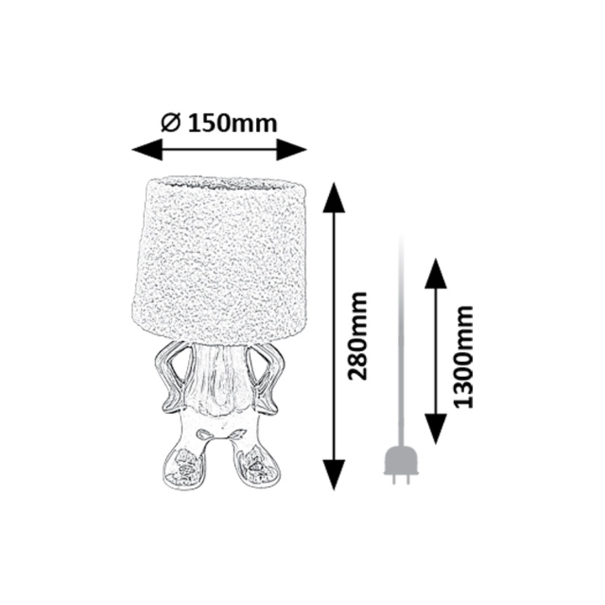 Rabalux - Asztali lámpa 1xE14/40W/230V arany