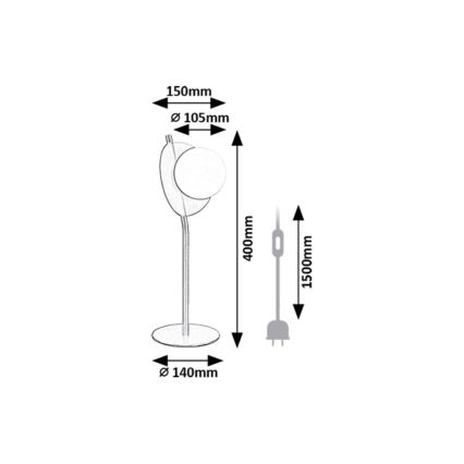 Rabalux - Asztali lámpa 1xG9/5W/230V