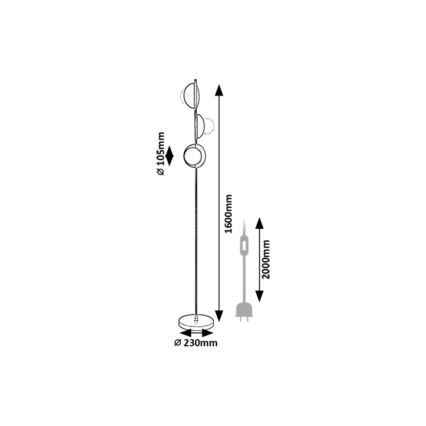Rabalux - Állólámpa 3xG9/5W/230V