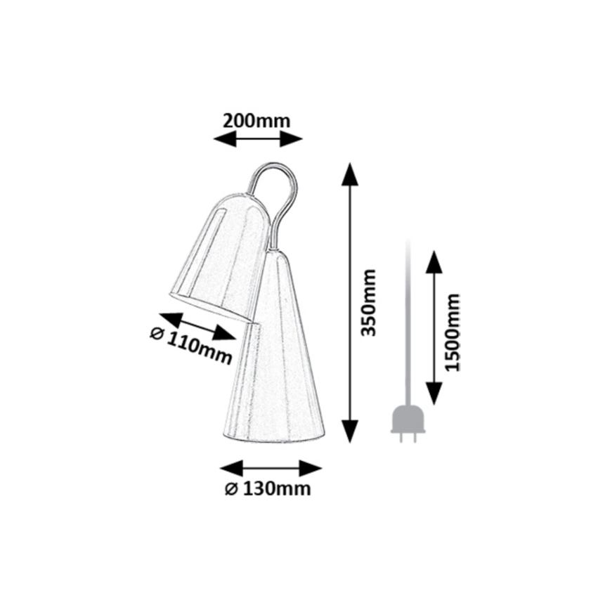 Rabalux - LED Asztali lámpa 1xE14/4W/230V rózsaszín