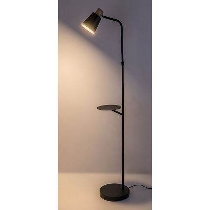 Rabalux - Állólámpa polccal 1xE27/40W/230V fekete