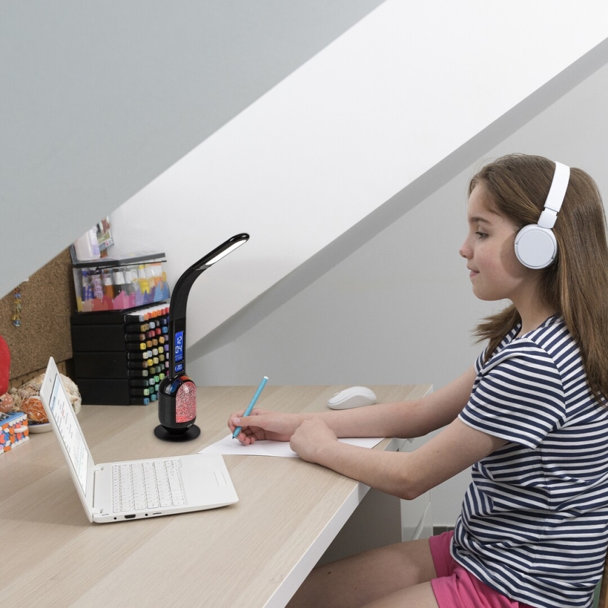 Rabalux - LED RGB Dimmelhető asztali lámpa LED/5W/230V fekete