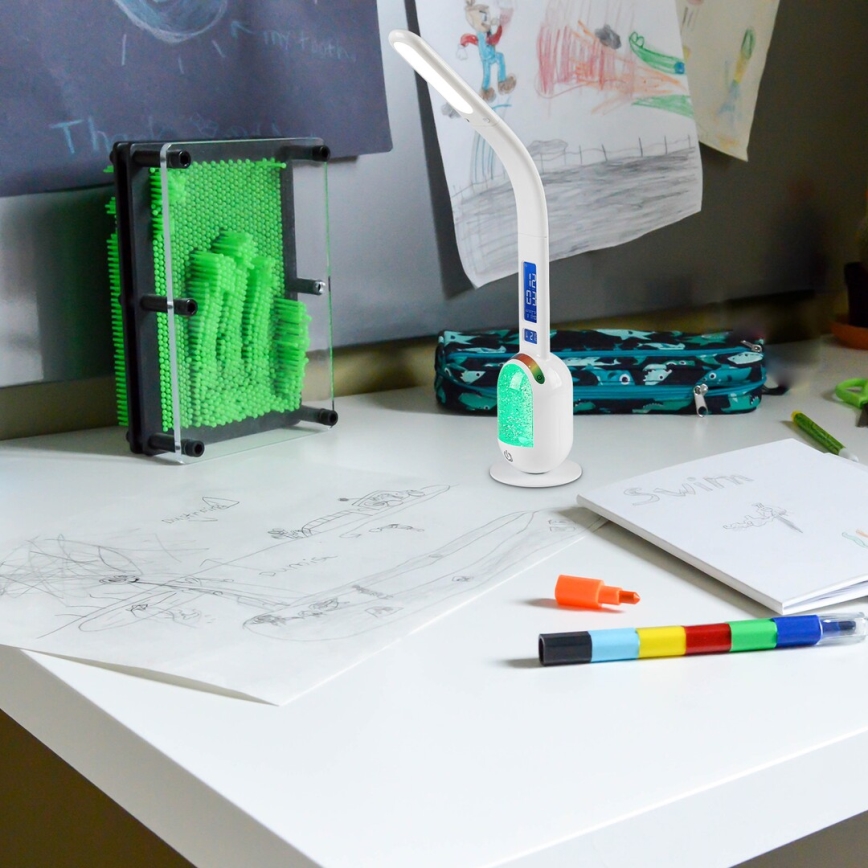 Rabalux - LED RGB Dimmelhető asztali lámpa LED/5W/230V fehér