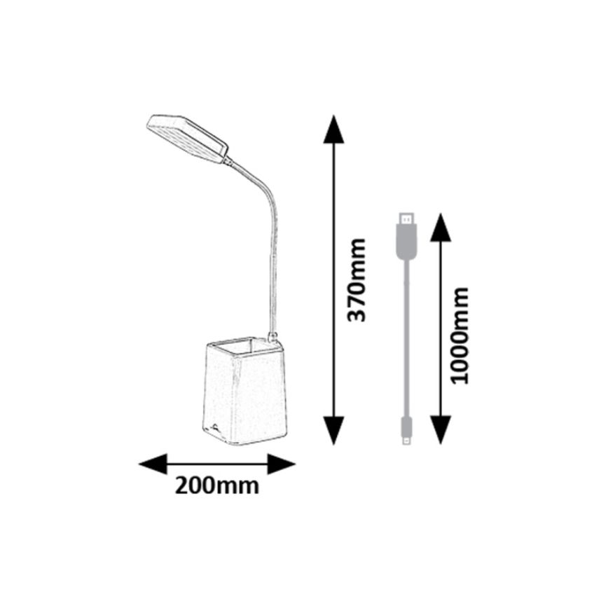 Rabalux - LED Dimmelhető asztali lámpa LED/6W/230V 5000K kék