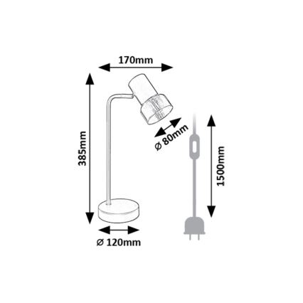 Rabalux - Asztali lámpa 1xE14/15W/230V
