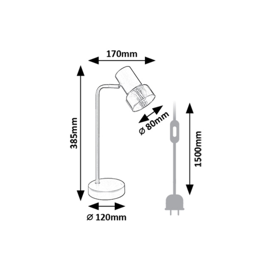 Rabalux - Asztali lámpa 1xE14/15W/230V