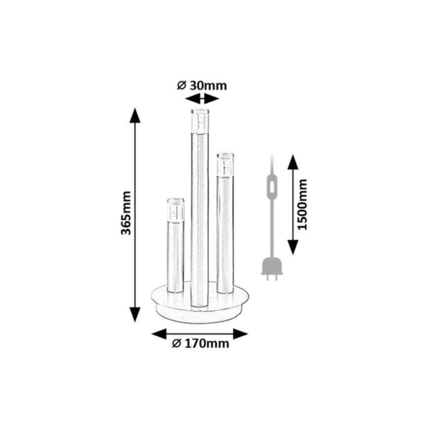 Rabalux - Asztali lámpa 3xG9/5W/230V arany
