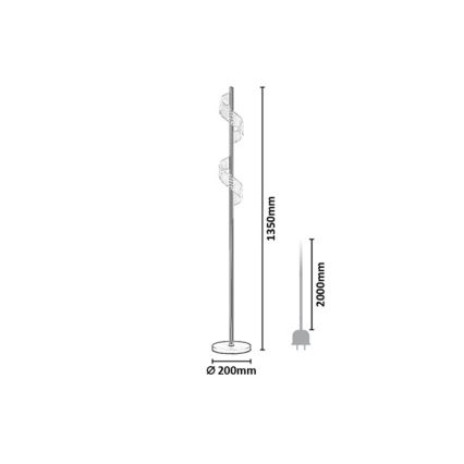 Rabalux - Dimmelhető érintésvezérelt LED állólámpa LED/12W/230V 3000K