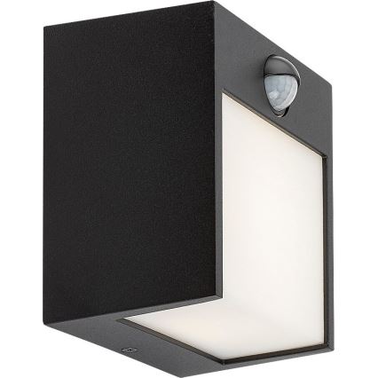 Rabalux - LED Kültéri fali lámpa érzékelővel LED/12W/230V fekete IP44