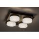 Rabalux - LED Mennyezeti fürdőszobai lámpa 4xLED/5,2W/230V IP44 fekete