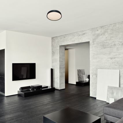 Rabalux - LED mennyezeti lámpa érzékelővel LED/19W/230V IP44 4000K átmérő 28,5 cm fekete